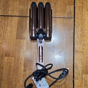Lange Le Tridente Triple Barrel Hair Waver in Copper and Pink